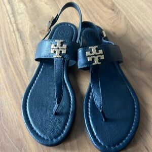 Tory Burch, navy sandals, size 9